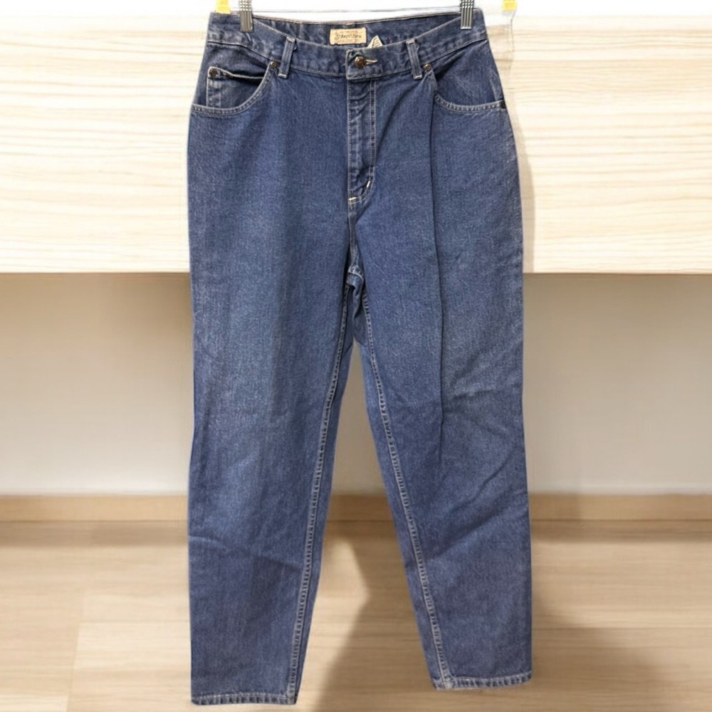 1980’s vintage St John’s Bay mom jeans medium wash denim size 8 high waist USA